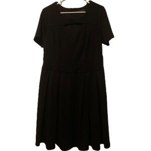 Eloquii fit and flare little black dress 14